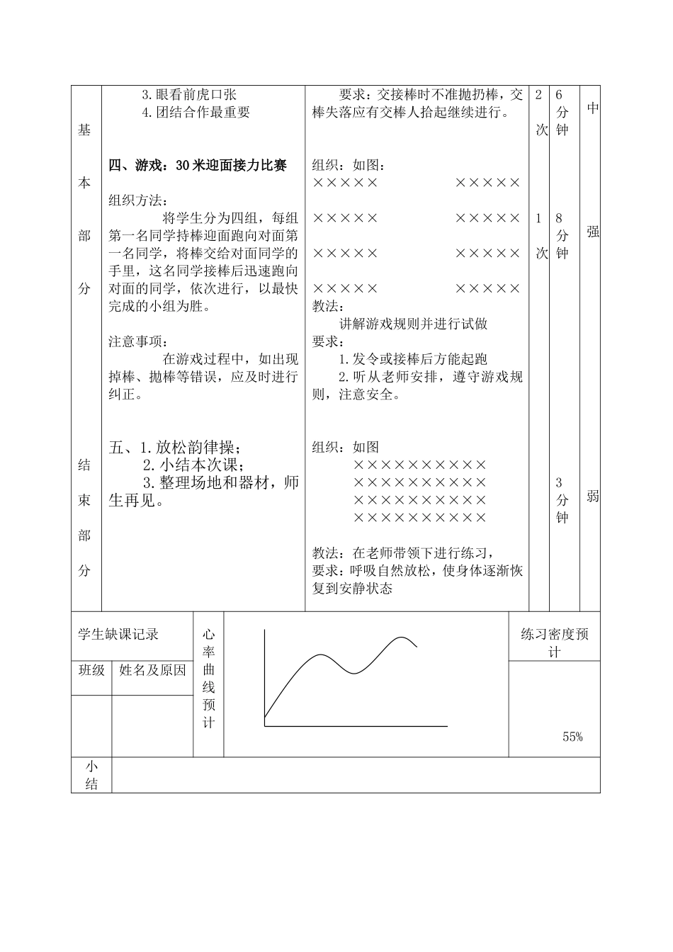 迎面接力跑教案_第3页
