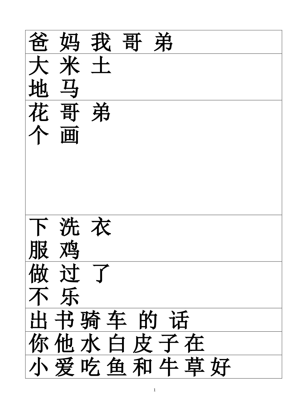 识字表(学前)_第1页