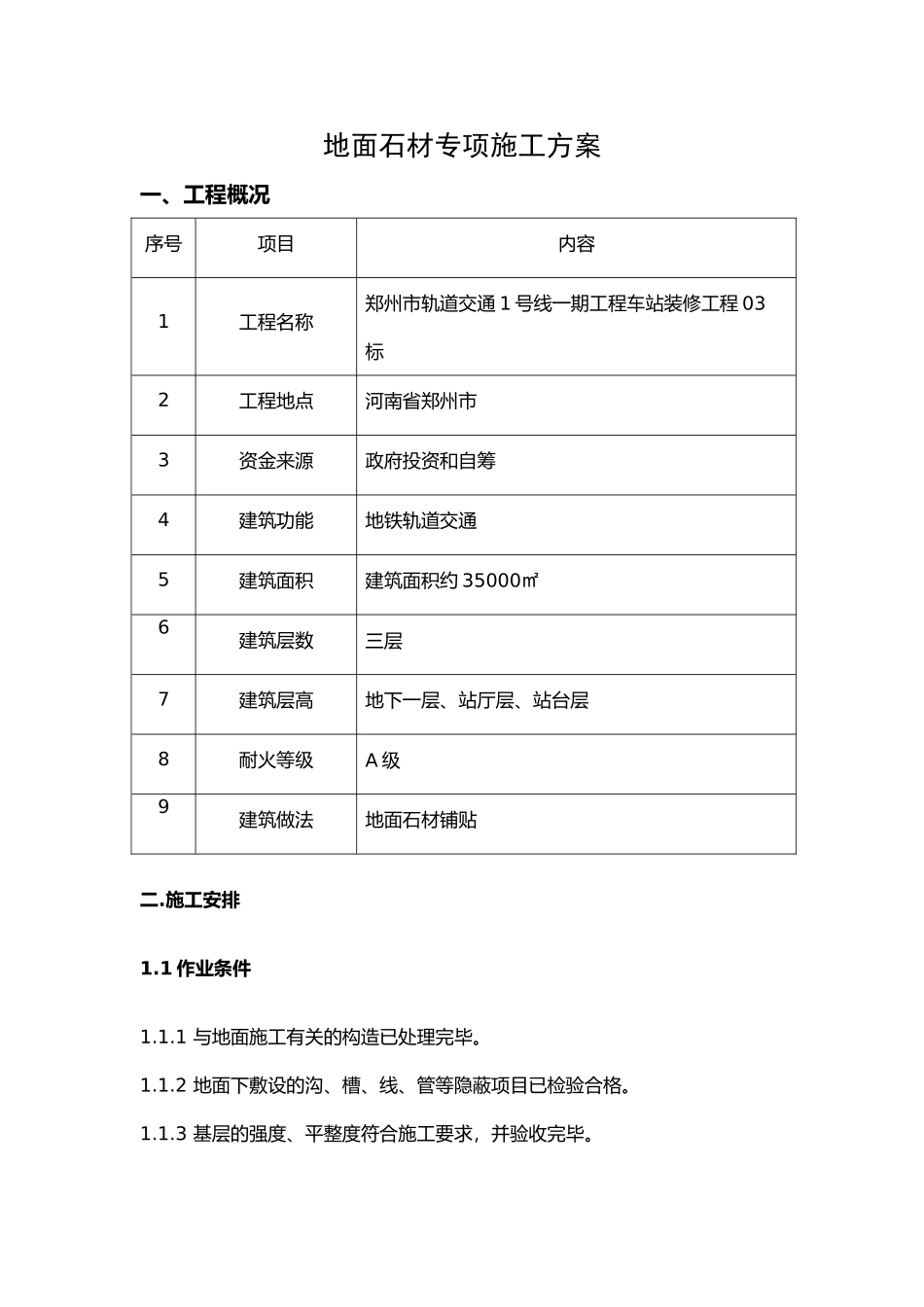 地面石材专项施工方案_第1页