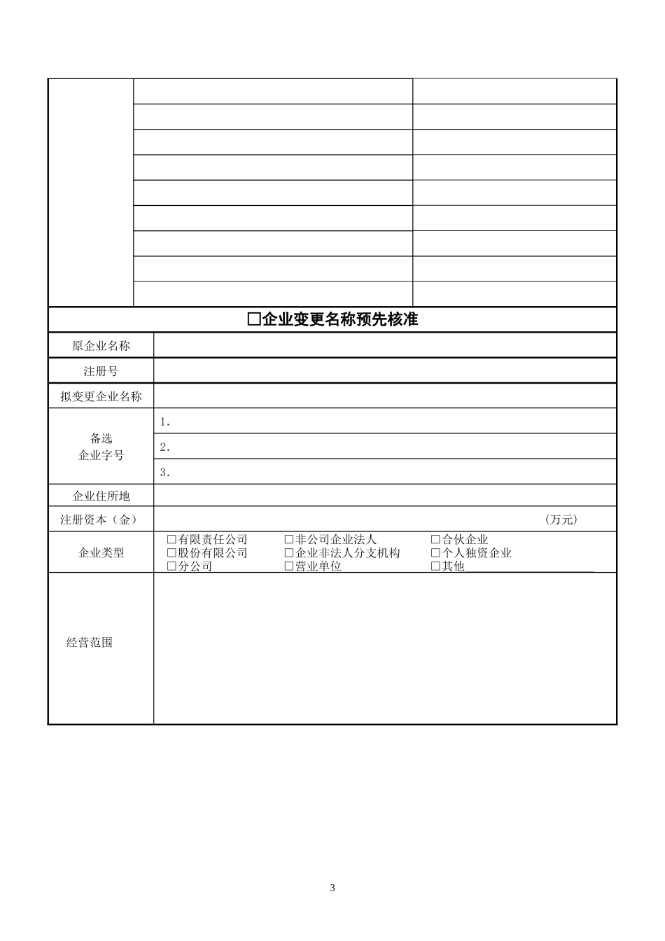 工商核名表格-模板_第3页