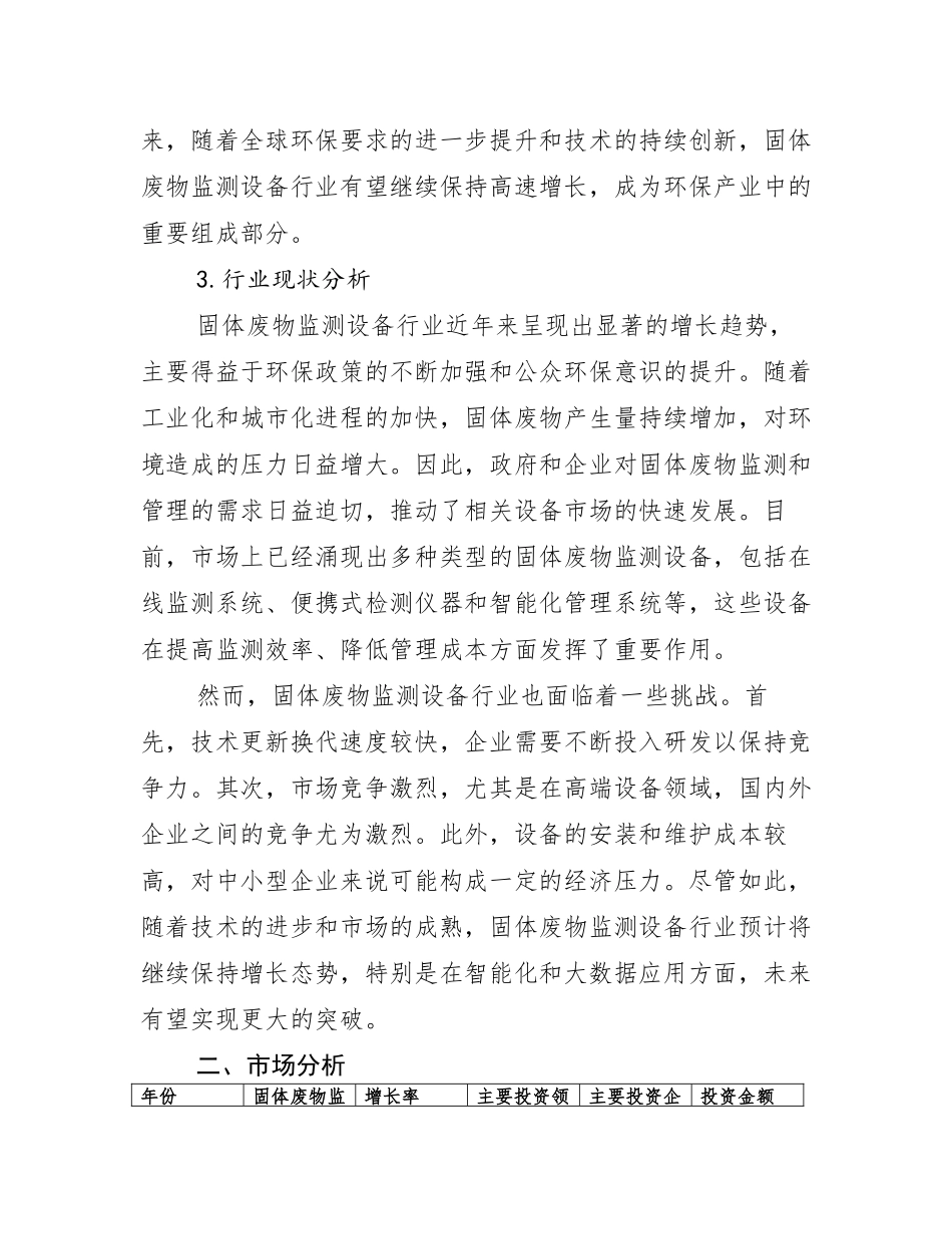 固体废物监测设备相关行业投资规划报告模本_第3页