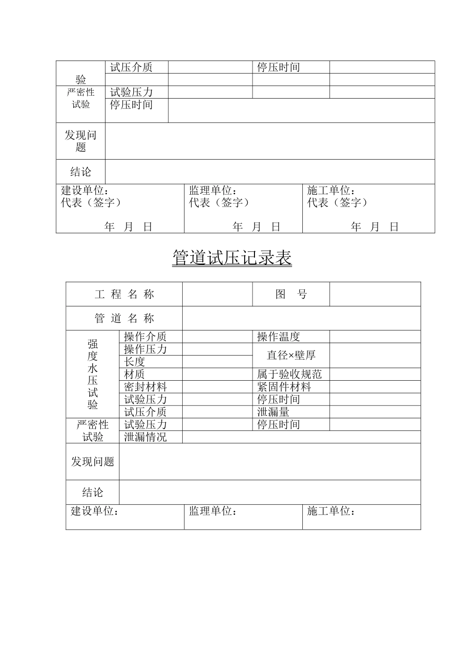 管道水压试验表_第3页