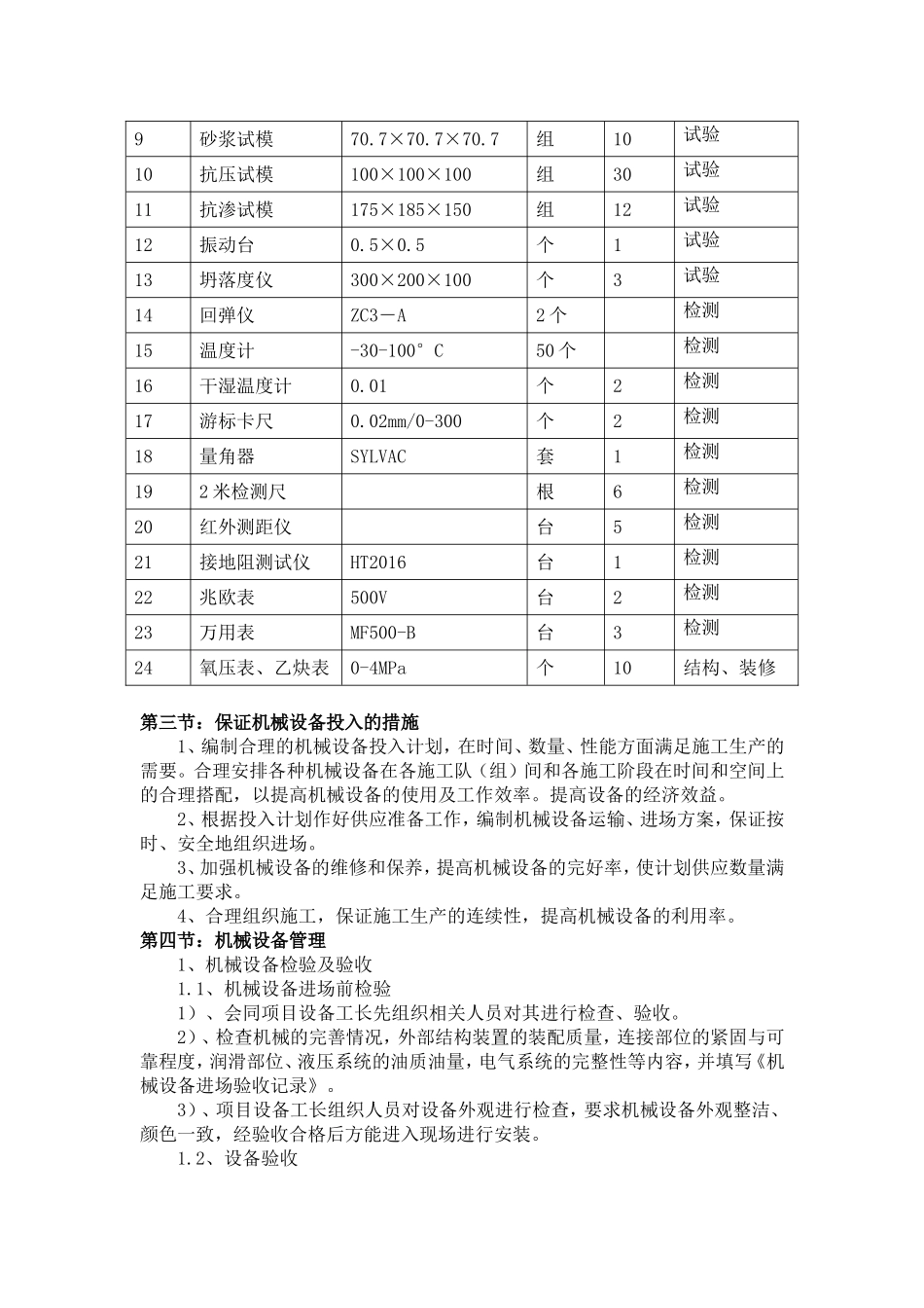 第五章-主要施工机械进场计划_第3页