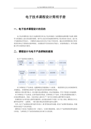 电子技术课程设计指导书