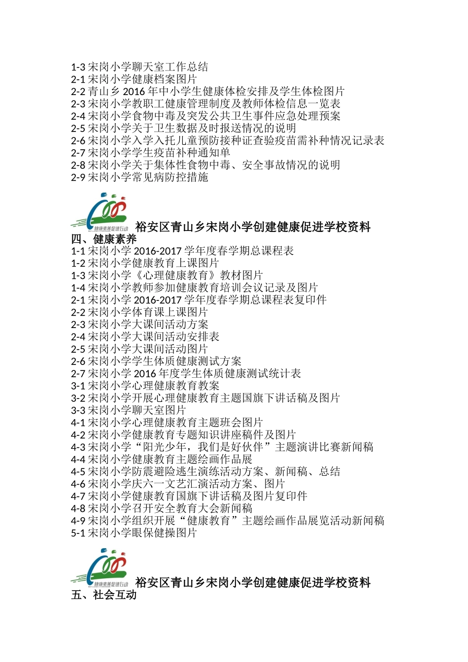 创建健康促进学校资料目录_第2页