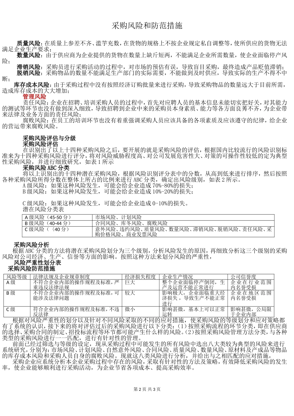 采购风险和防范措施_第2页