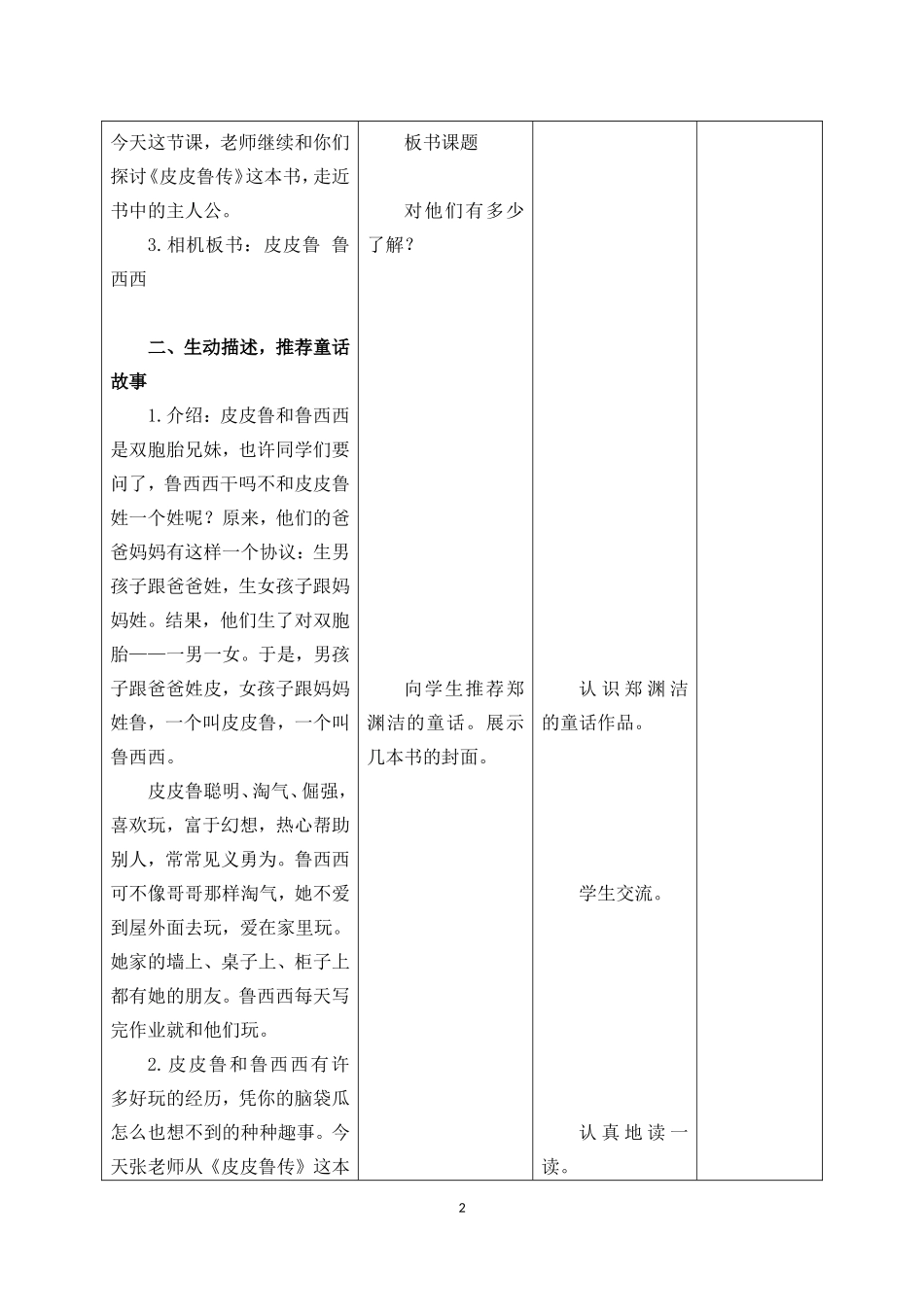《皮皮鲁传》读前推介课教案_第2页
