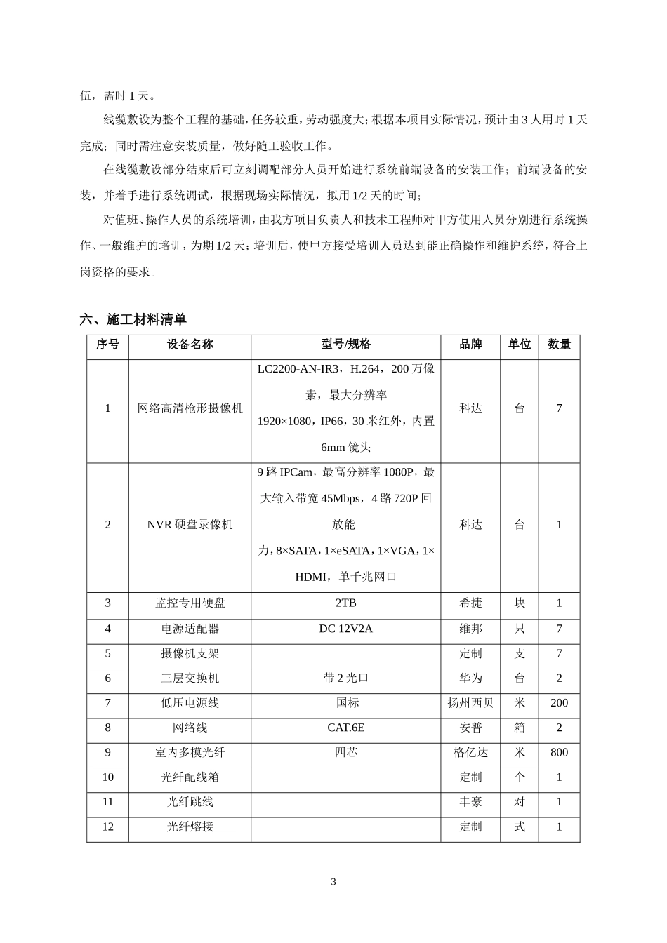 监控系统施工计划书_第3页