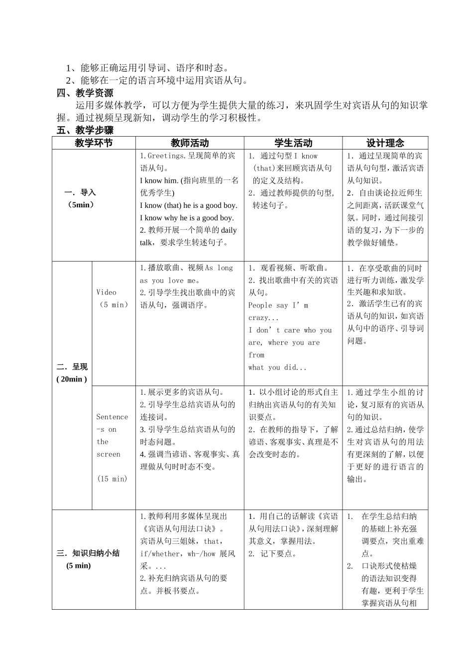 宾语从句教学设计_第2页