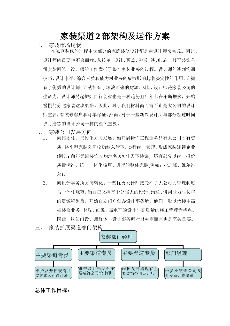 家装【设计师】渠道规划方案_第1页