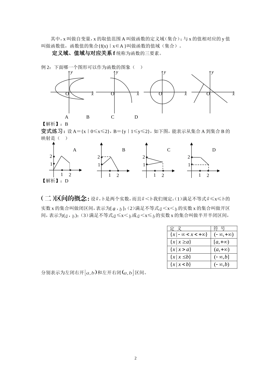 必修一函数及其表示讲义_第2页