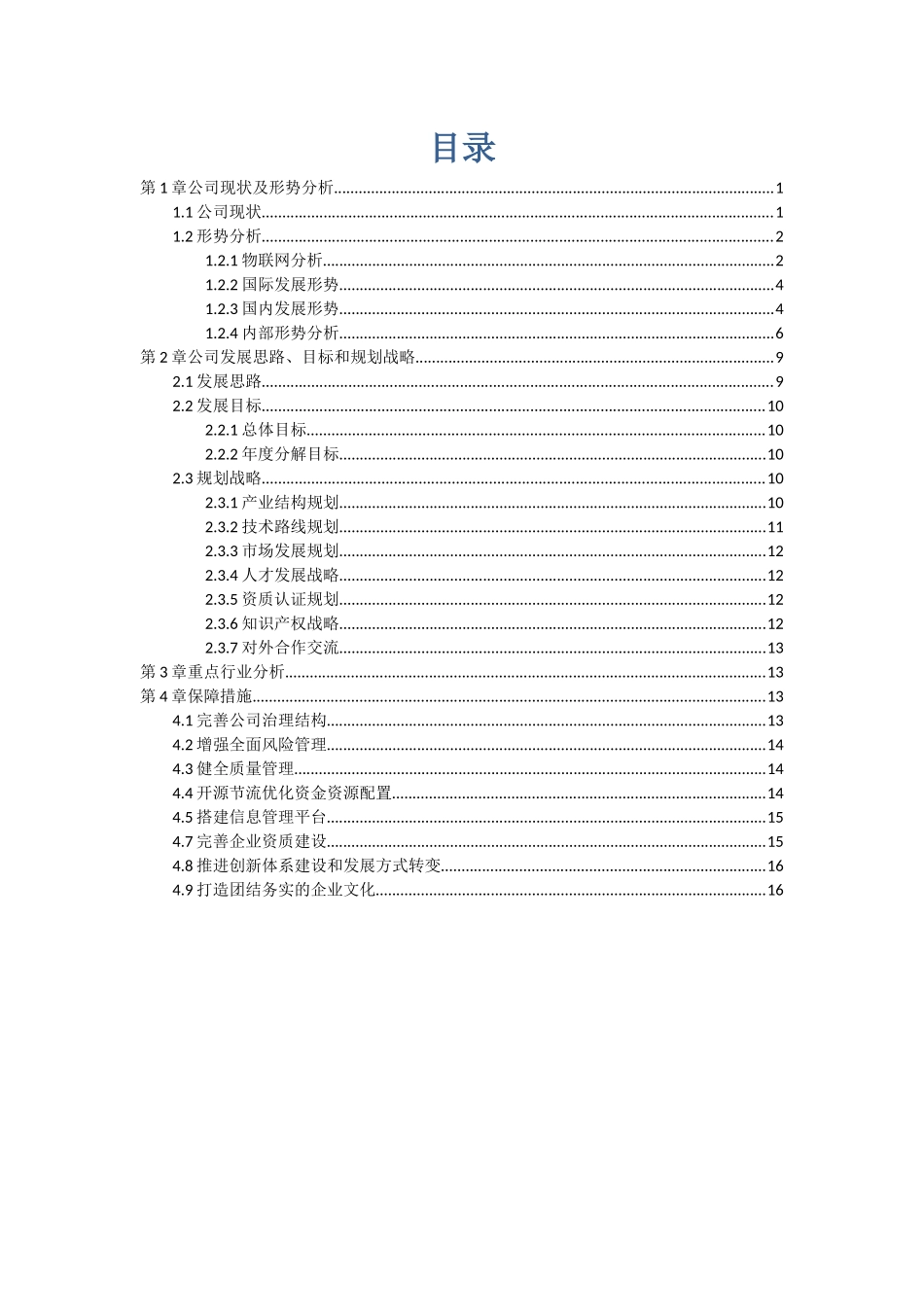 物联网公司“十三五”发展规划_第3页