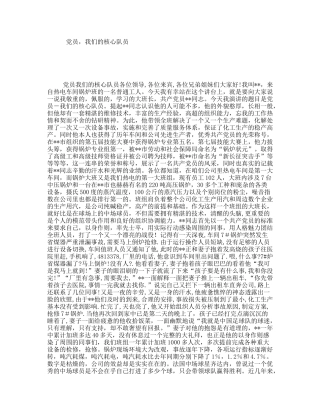 党员，我们的核心队员