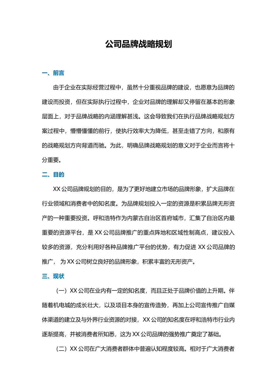 公司品牌战略规划_第1页