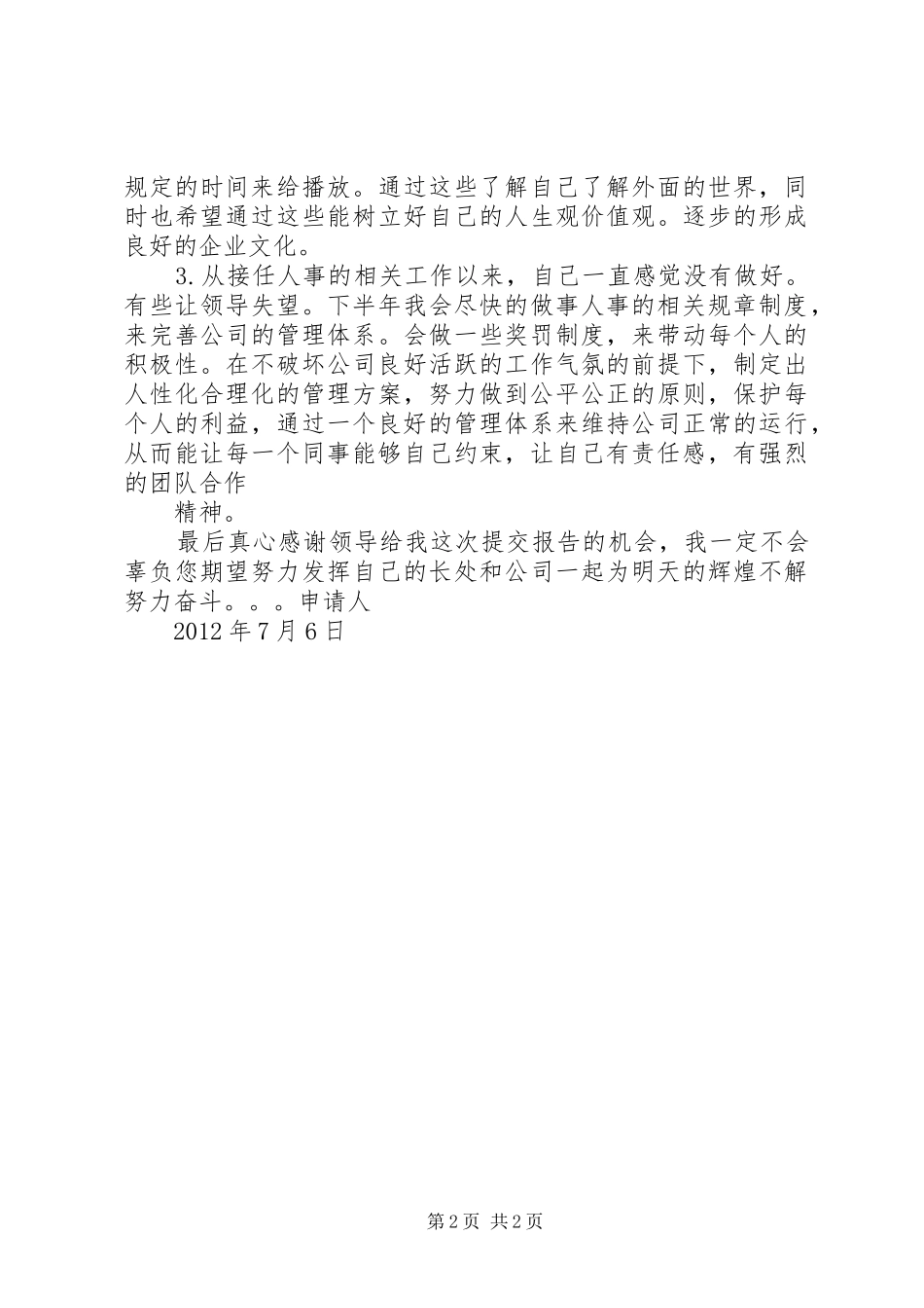 升职个人工作总结 _第2页