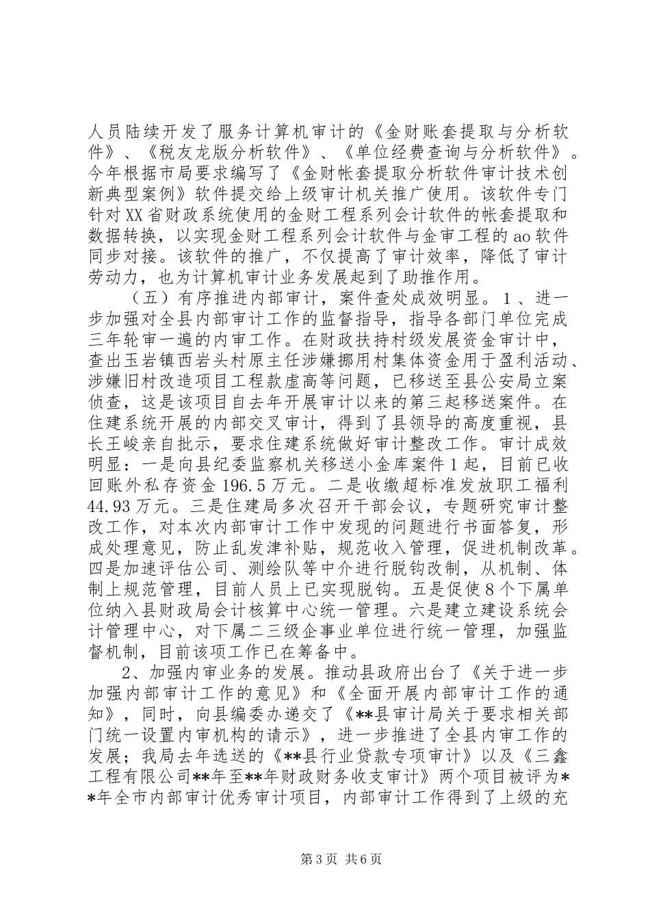 审计局202X年工作总结_第3页