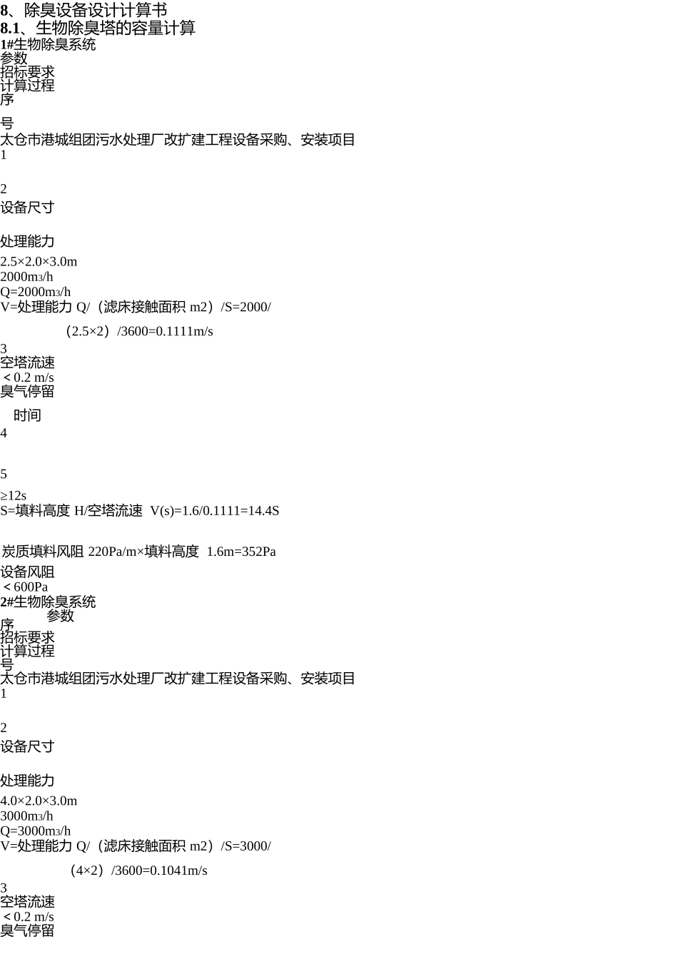 除臭设备设计计算书_第1页