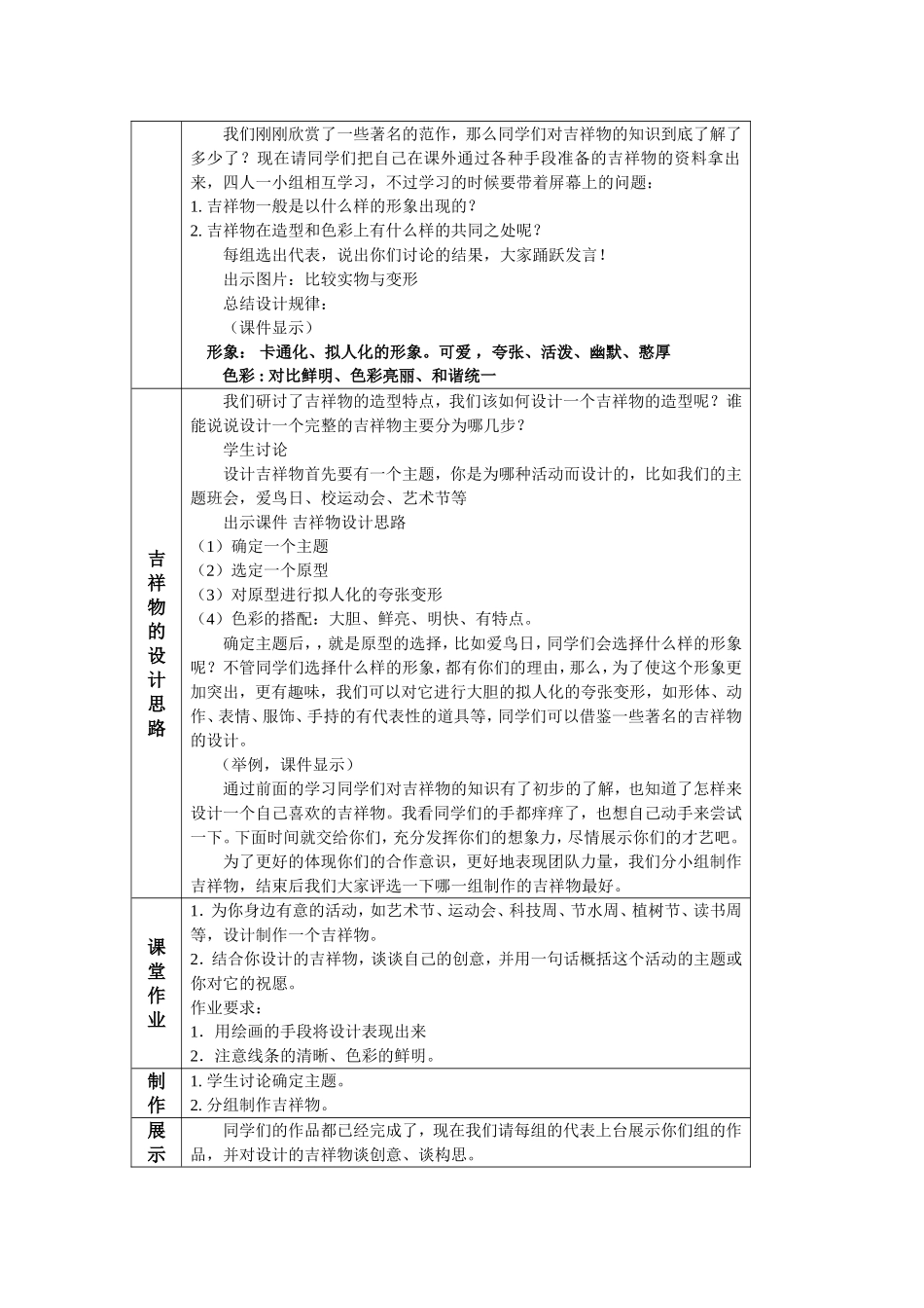 设计吉祥物的教学设计_第2页