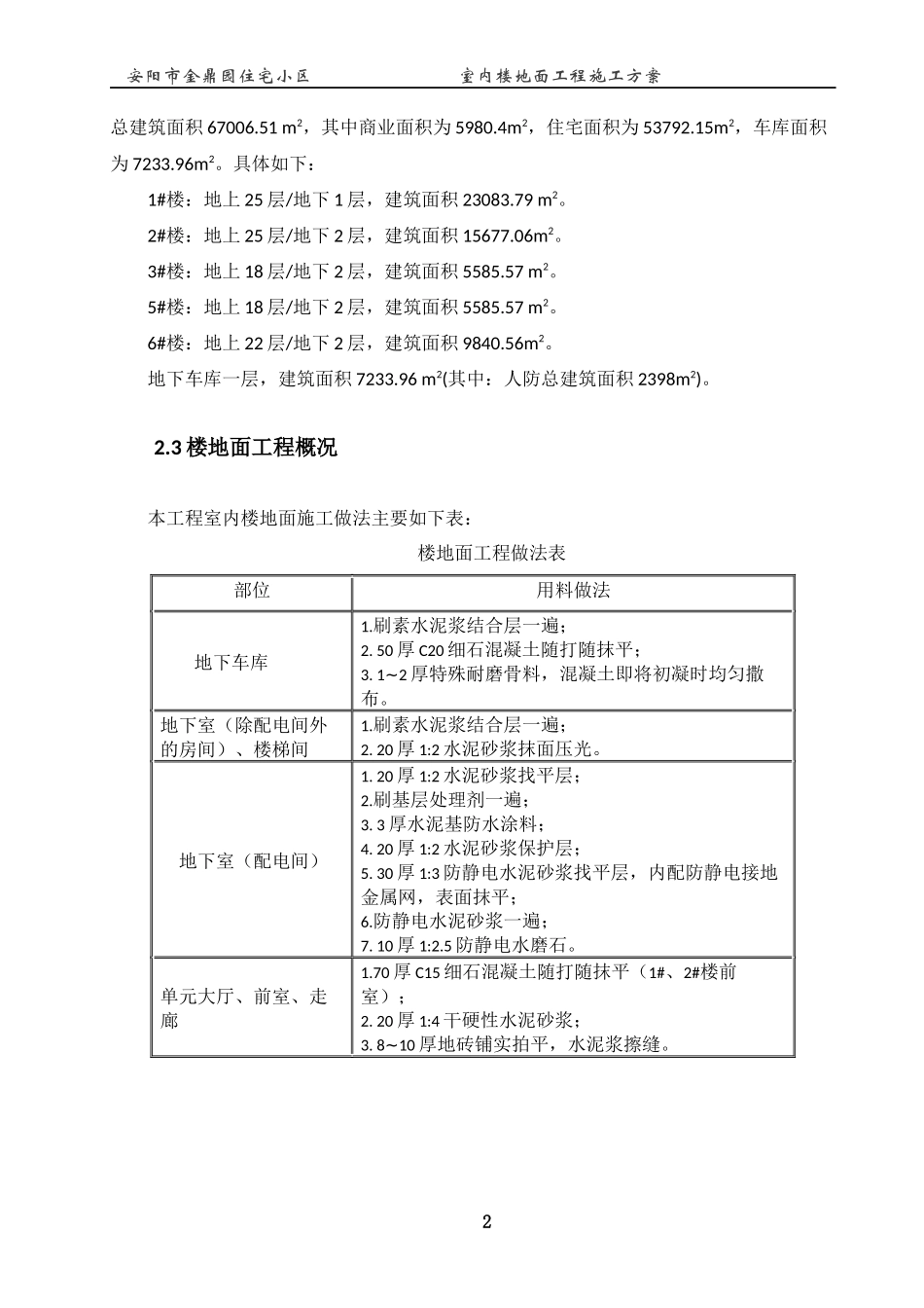 室内地面工程施工方案_第3页