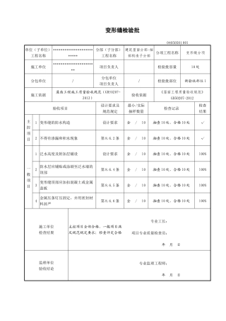 屋面细部构造各检验批
