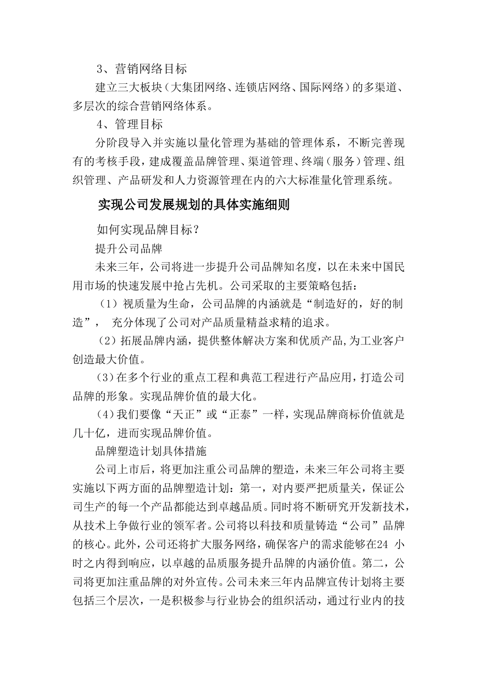 公司未来战略规划及发展目标_第3页