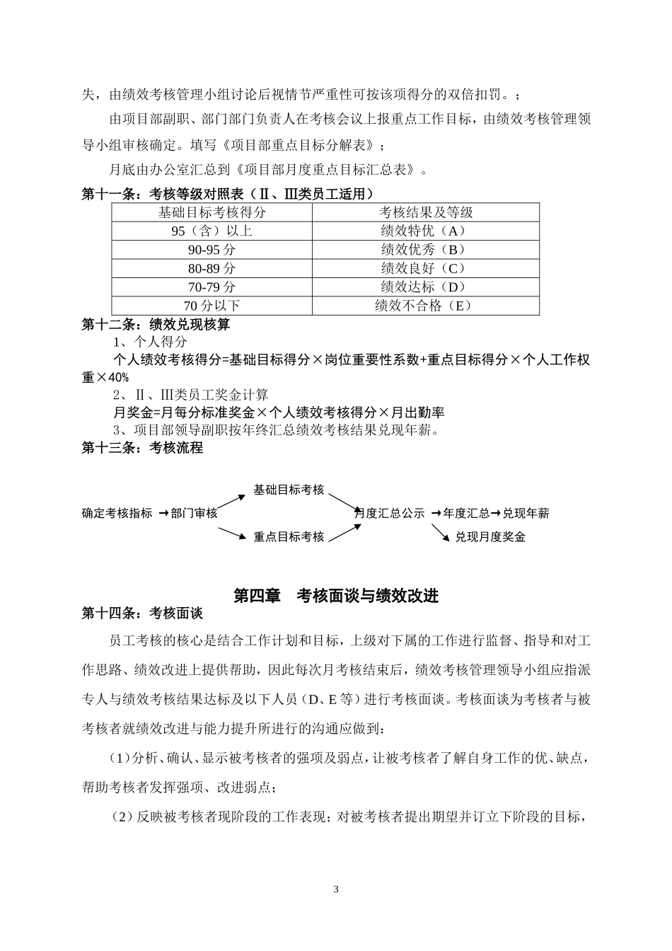 项目部绩效考核管理实施办法_第3页