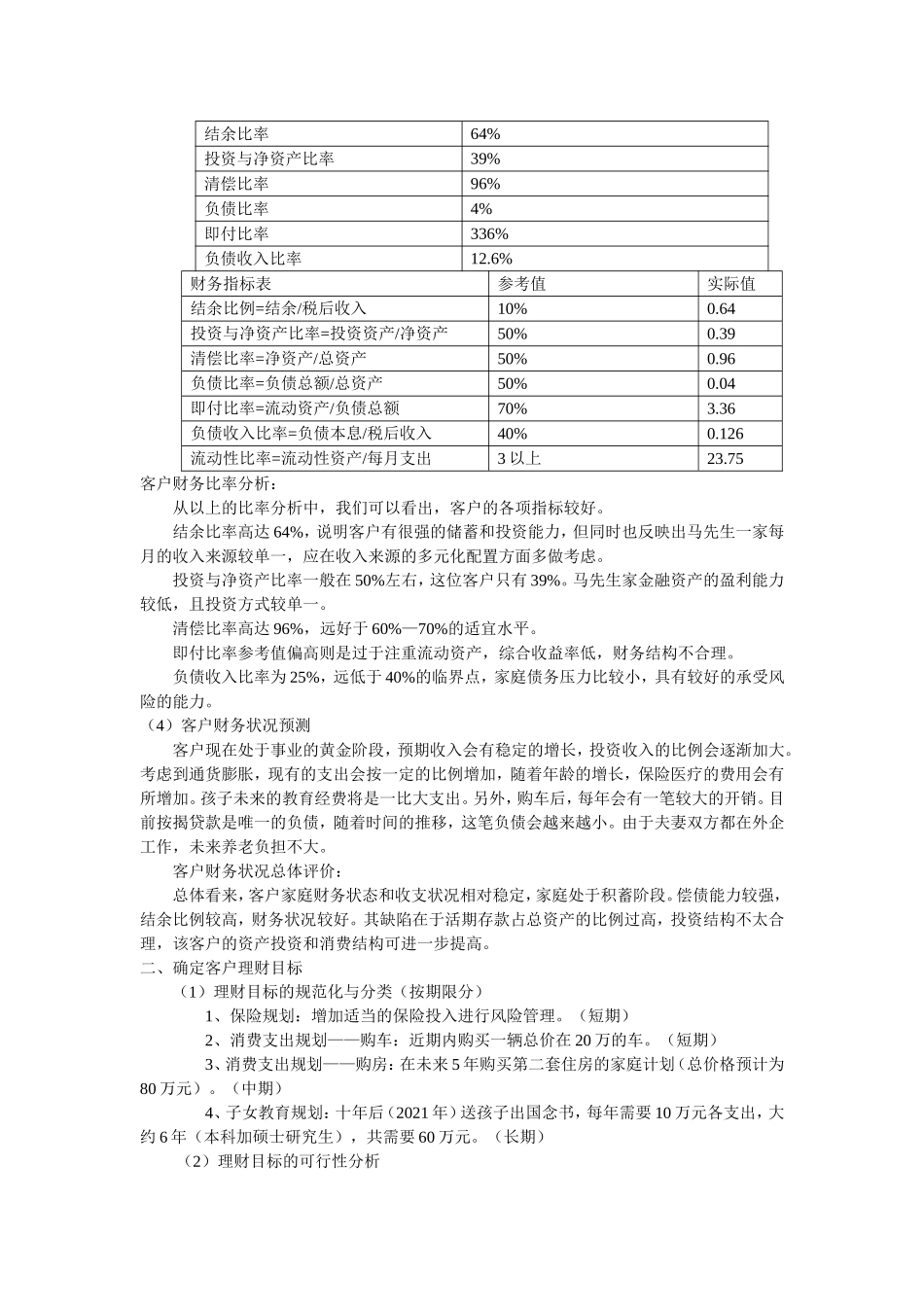 个人理财案例_第2页