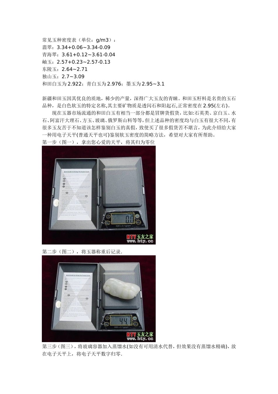 常见玉种密度表_第1页