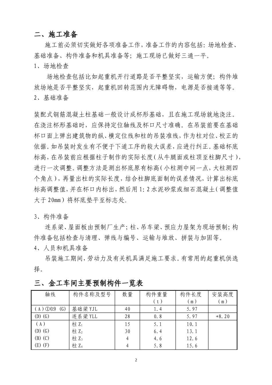 单层工业厂房施工方案设计_第3页