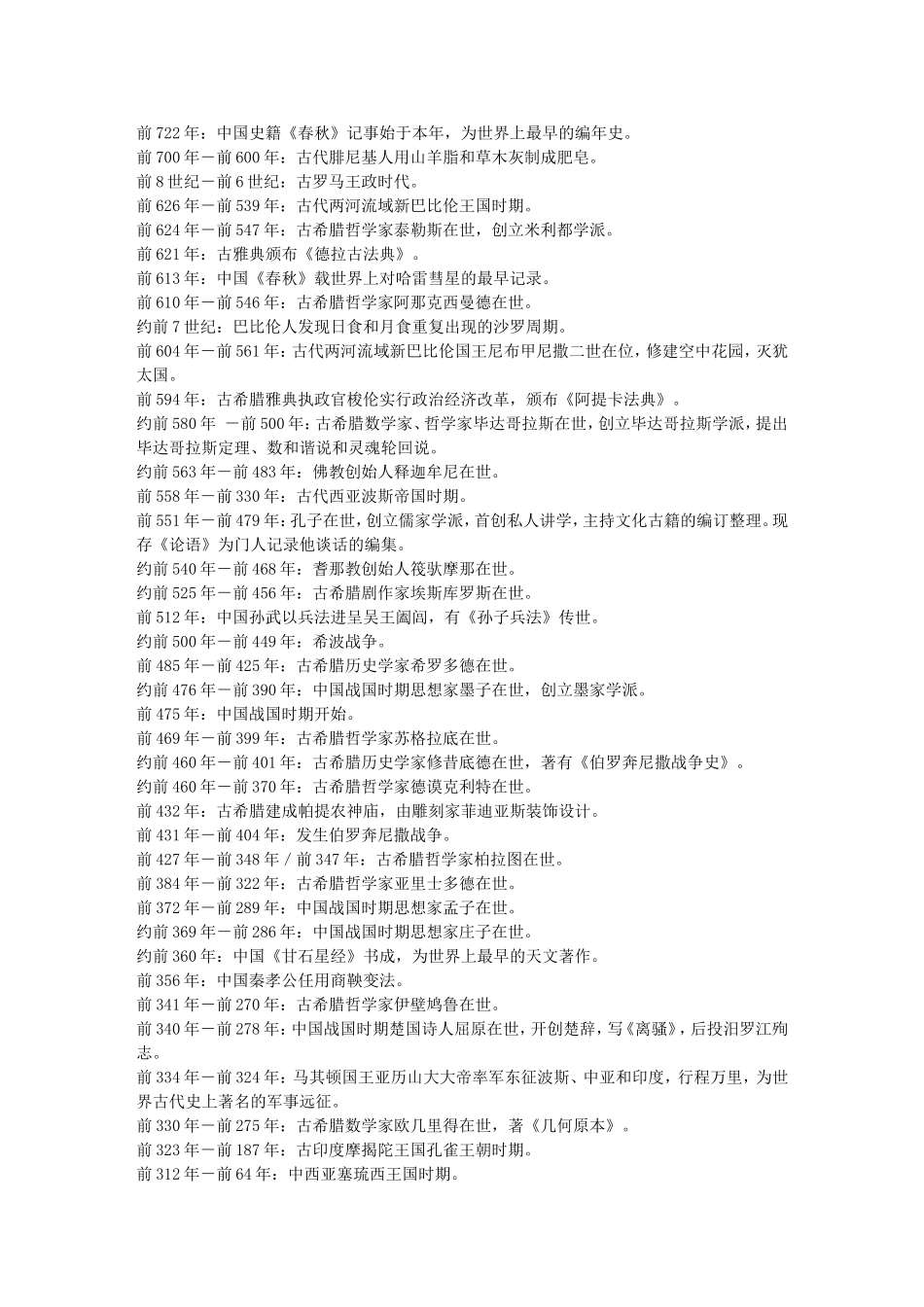 超详细世界历史大事年表_第3页