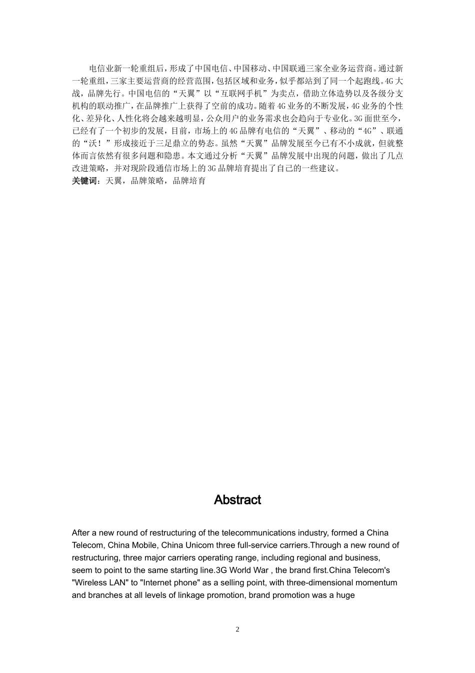 市场营销毕业论文范文_第2页