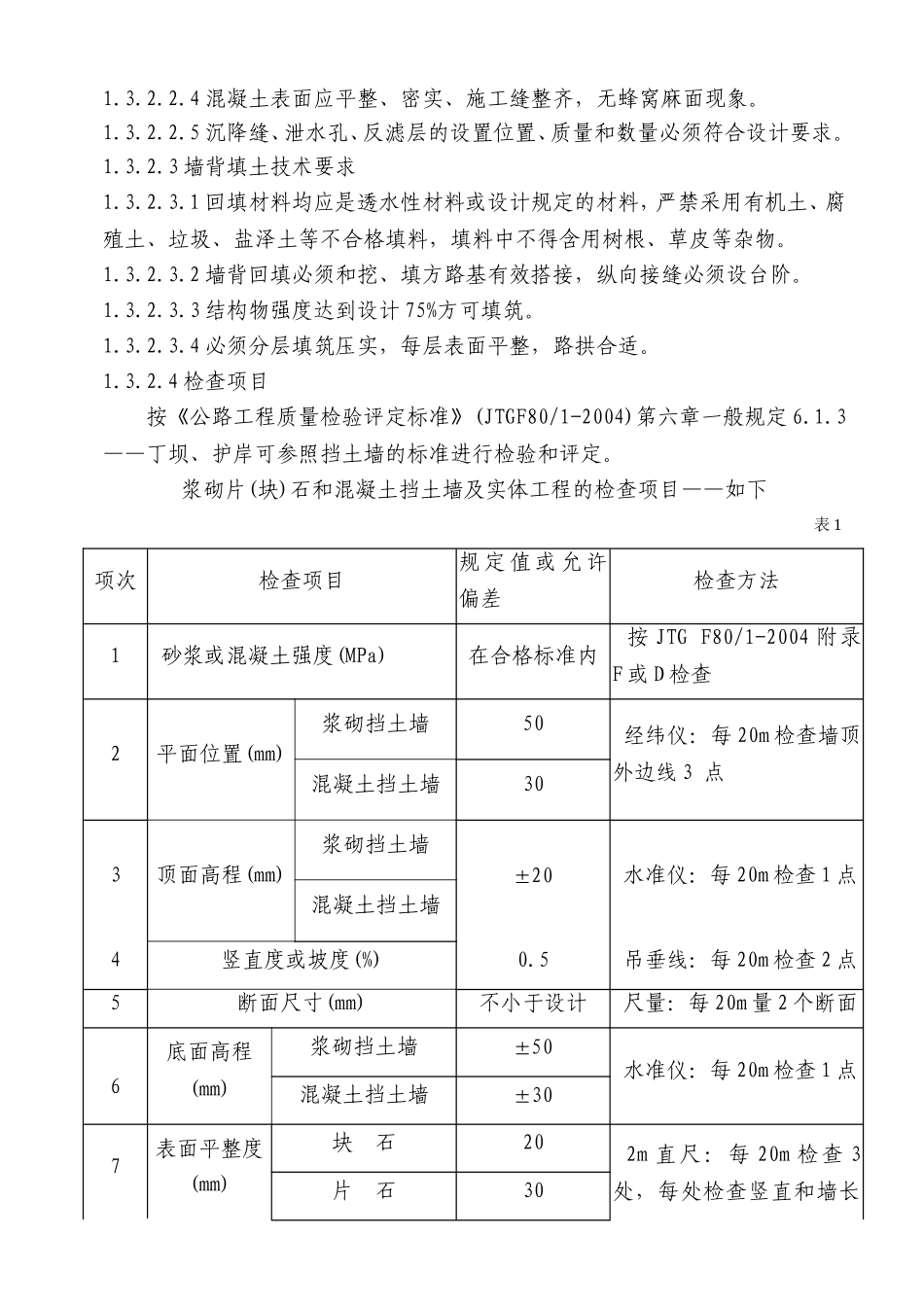 浆砌片石挡土墙、护坡施工组织设计_第3页