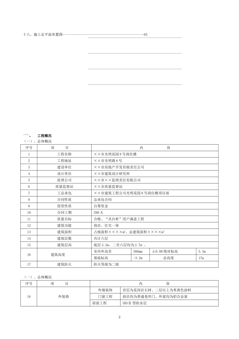 建筑施工组织设计范本(免费)_第3页