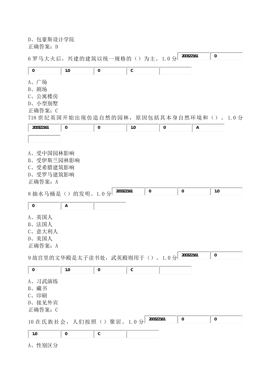 超星尔雅《世界建筑史》期末考试答案_第2页