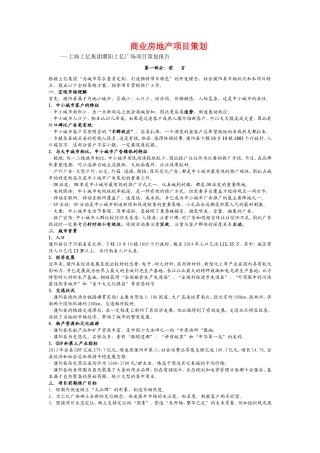 商业房地产项目策划