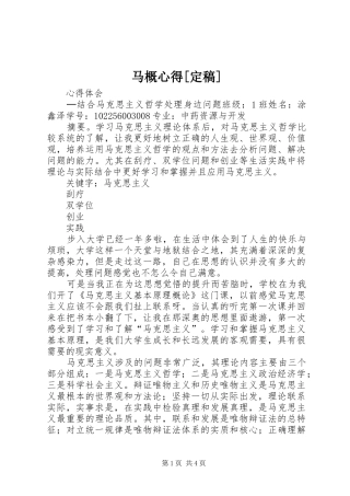 马概心得[定稿]