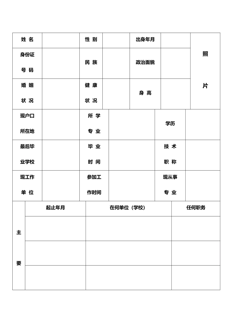 护士个人简历模板_第2页