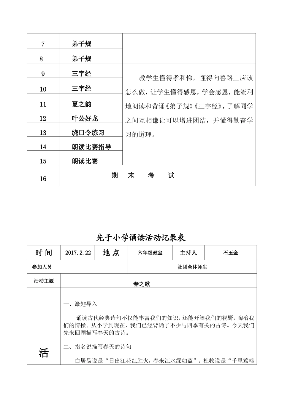诵读社团活动记录表_第2页
