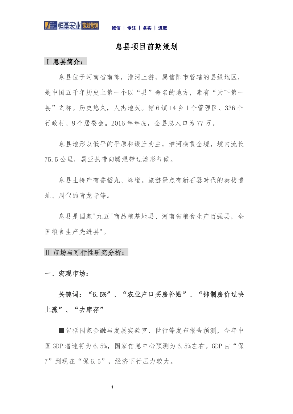 息县项目前期策划_第1页