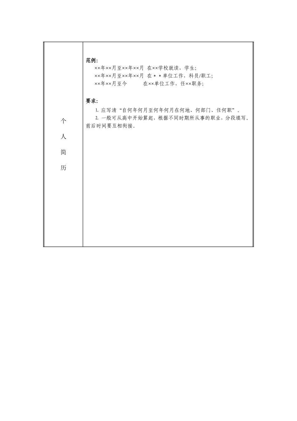 入党积极分子考察表模板_第3页