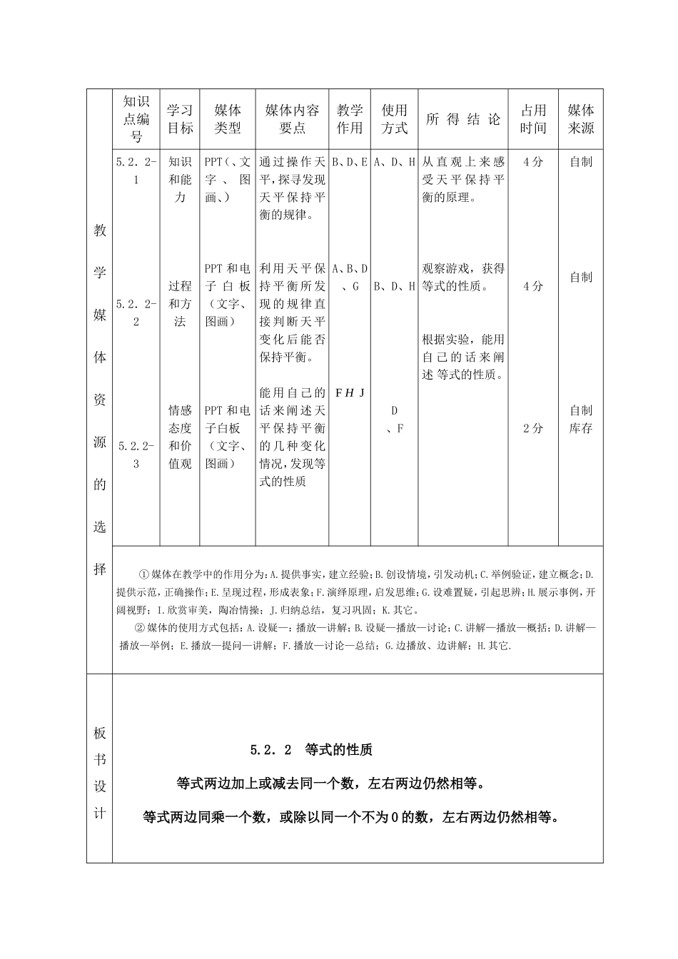 等式的性质教学设计_第2页