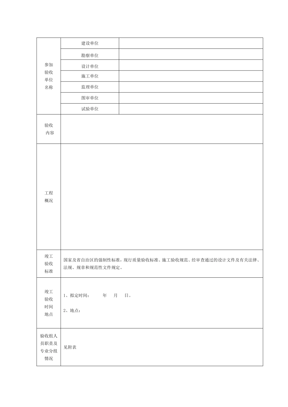 建设工程竣工验收方案(范例)_第2页