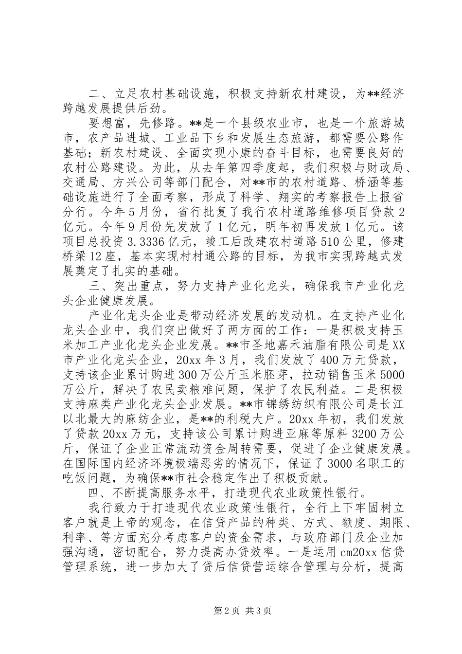农发行工作总结 _第2页