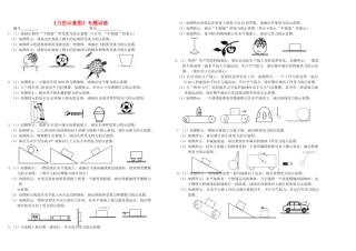 九年级物理 力的示意图作图专训题 人教新课标版试卷