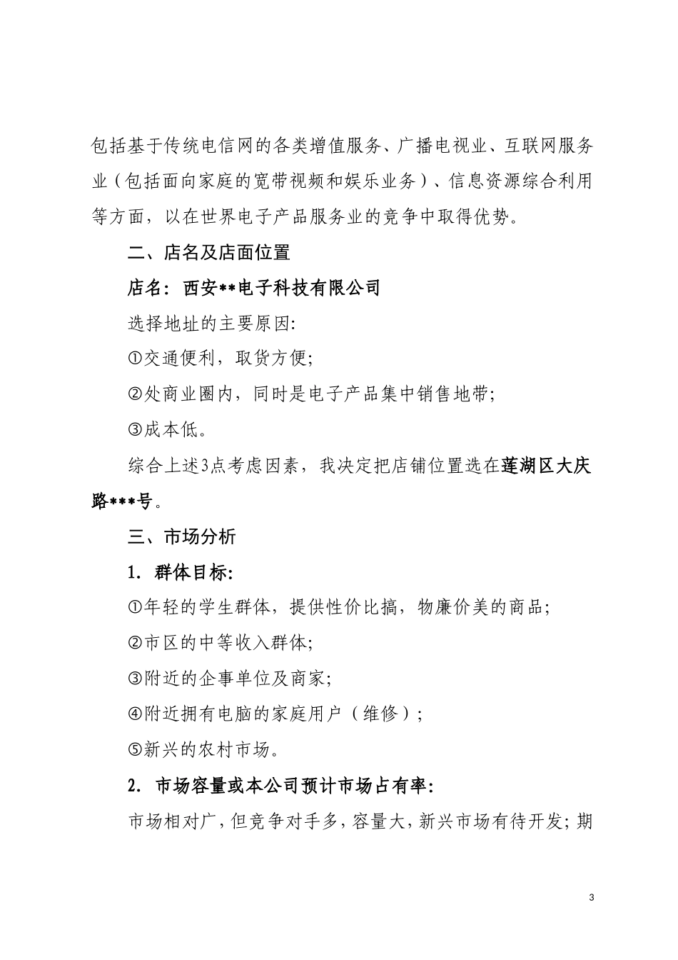 电子产品创业计划书_第3页