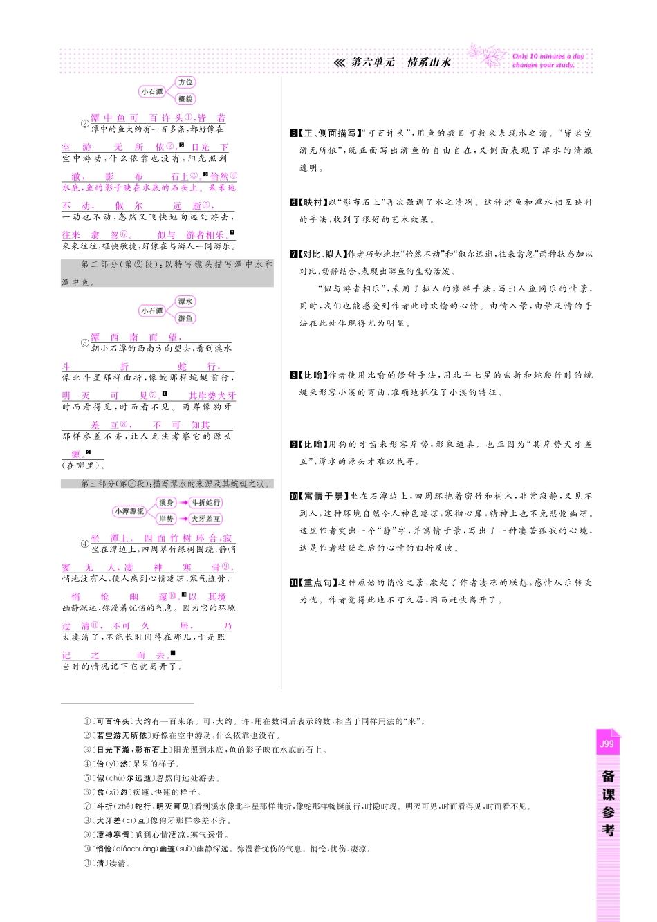 八年级语文下册 第6单元 情系山水备课参考(pdf) 新人教版 试题_第3页
