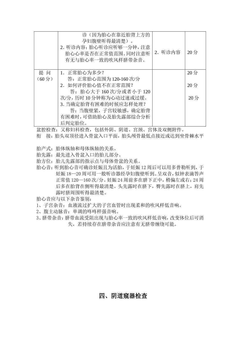 妇产科技能操作考试评分细则_第3页