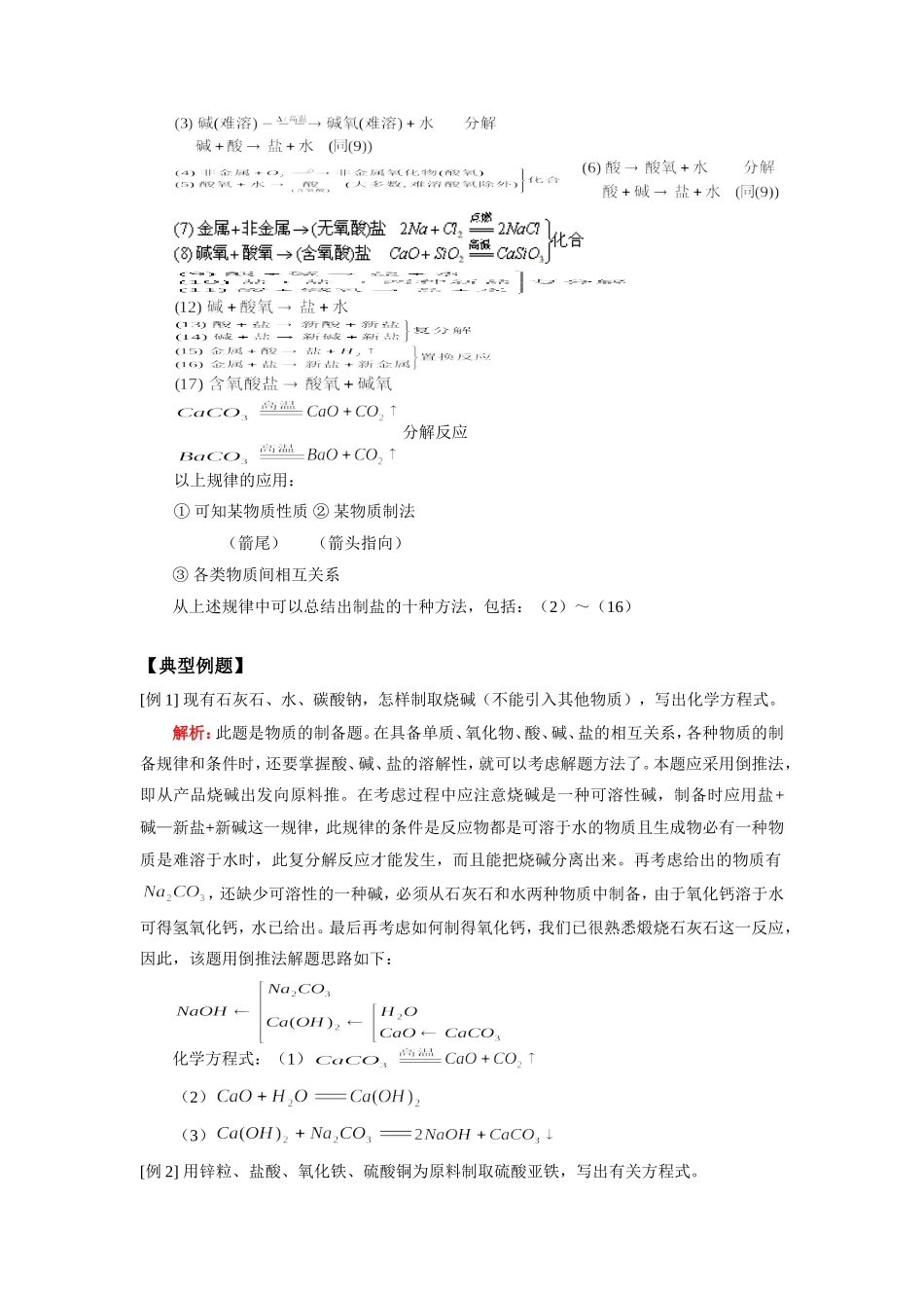 九年级化学酸、碱、盐、氧化物知识小结  三表一图 (二)天津版知识精讲试卷_第2页