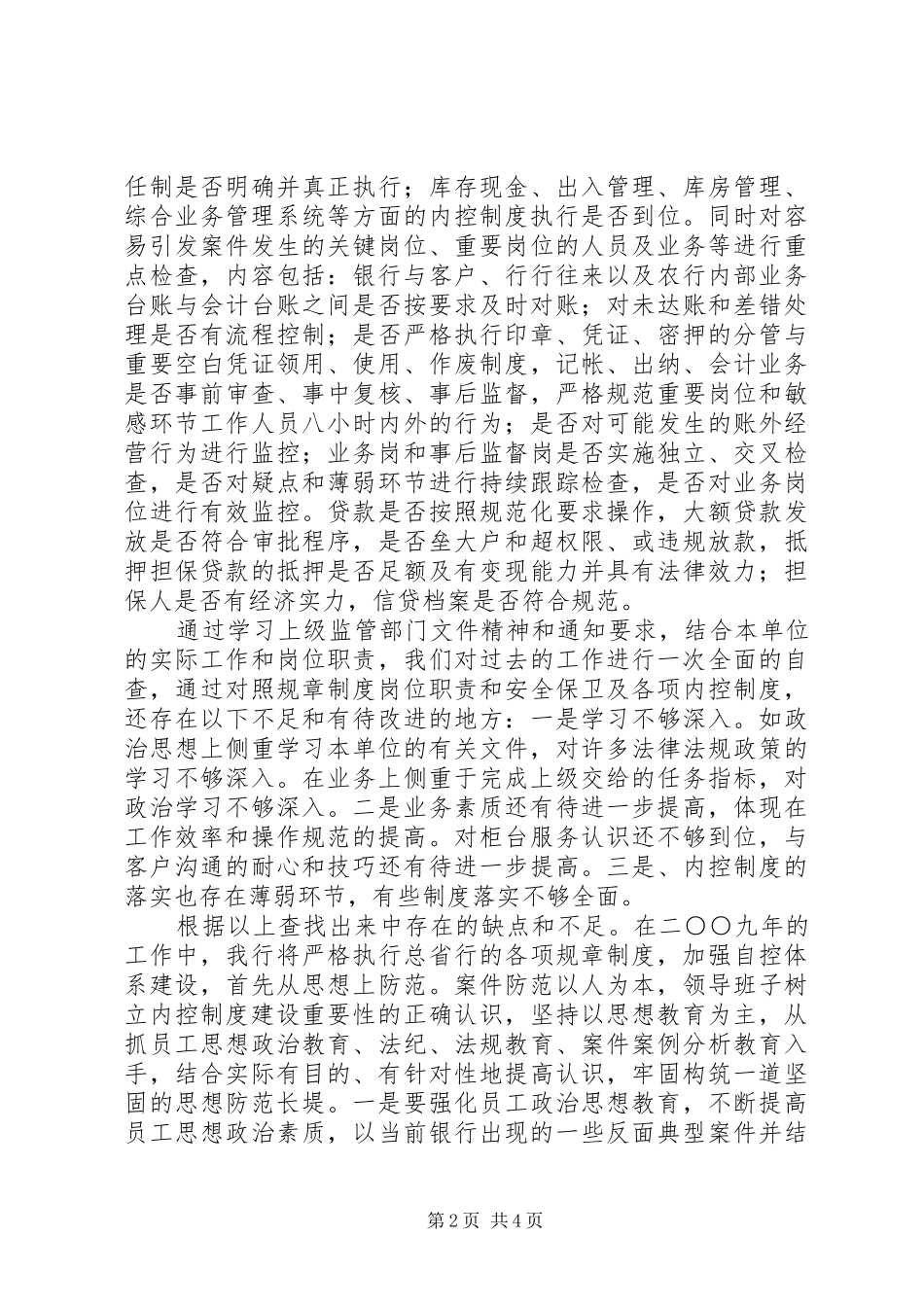 农行支行案件专项治理工作总结 _第2页