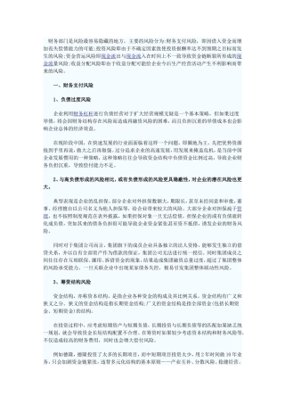 财务风险管理体系-(1)